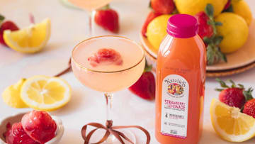 Strawberry Lemonade Mimosa