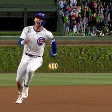 Nico Hoerner was yelling and smiling about scoring the game-winning run before he even reached third. 