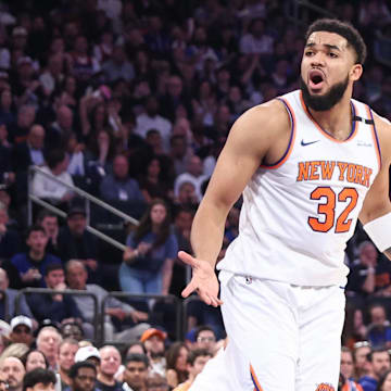 New York Knicks center Karl-Anthony Towns.