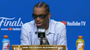 SGA broke Iverson's record for most points over his first two NBA Finals games on Sunday