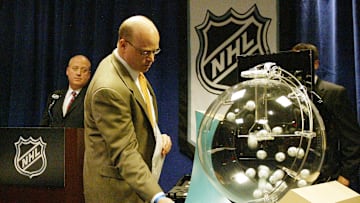 NHL Holds News Conference And Draft Pick Lottery