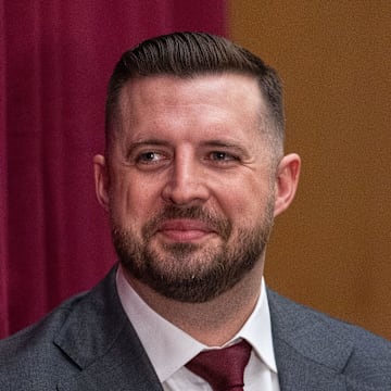 Florida State’s new head basketball coach Luke Loucks introduces himself, shares his beliefs and coaching style during a press conference Monday, March 10, 2025.