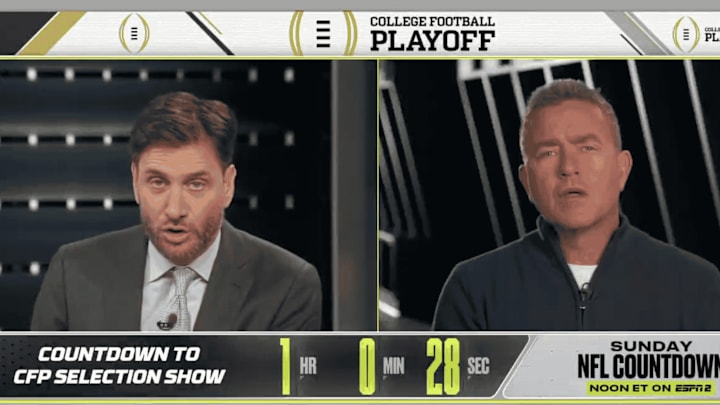 Kirk Herbstreit and Mike Greenberg discuss the College Football Playoff field on ESPN. Kirk Herbstreit and Mike Greenberg discuss the College Football Playoff field on ESPN.