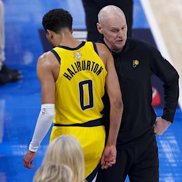 Indiana Pacers guard Tyrese Haliburton had four points, seven rebounds and six assists in Game 5 of the 2025 NBA Finals.