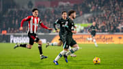 Harvey Elliott during the Premier League match between Brentford and Liverpool 