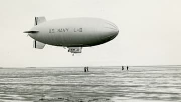 The L-8 comes in for a landing.