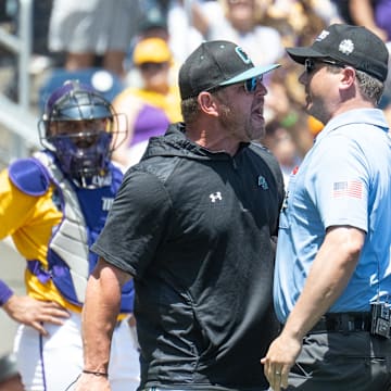 Schnall was ejected in the first inning of the Men's College World Series for "prolonged arguing." 