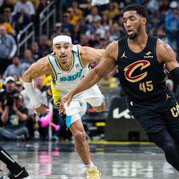 Cleveland Cavaliers guard Donovan Mitchell.