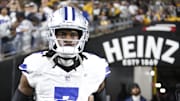 Dallas Cowboys cornerback Trevon Diggs takes the field to play the Pittsburgh Steelers at Acrisure Stadium.