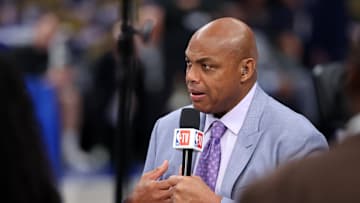 Charles Barkley appears on NBA TV before a game during the 2024 NBA Finals.