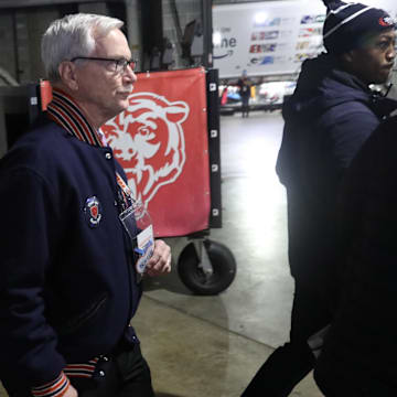 Bears owner George McCaskey at Soldier Field. Some shares of Bears stock could be sold but it's possible it might not involve the McCaskeys' shares.