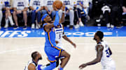 The league MVP took home the Western Conference finals MVP trophy, too