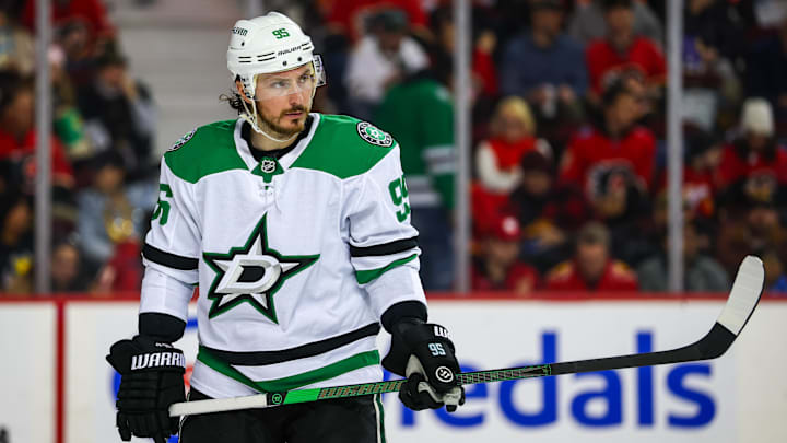 Dallas Stars center Matt Duchene against the Calgary Flames during the second period at Scotiabank Saddledome.