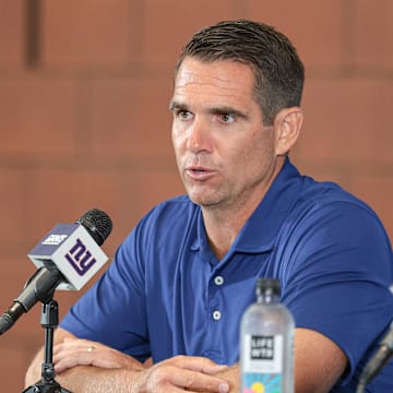 New York Giants general manager Joe Schoen at training camp.