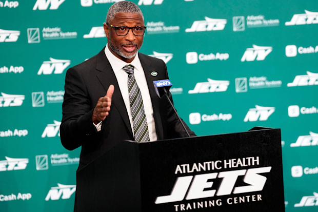 Aaron Glenn is introduced as the new head coach of the New York Jets.