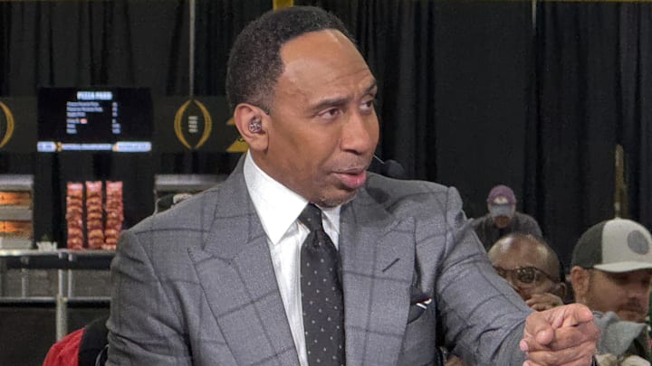 NBA fans were not happy that Stephen A. Smith played solitaire during an NBA Finals game. NBA fans were not happy that Stephen A. Smith played solitaire during an NBA Finals game.
