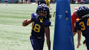 West Virginia University receiver Brandon Rehmann.