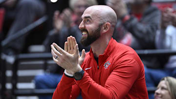 San Diego State Aztecs football coach Sean Lewis. 