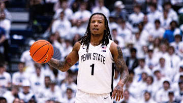 Penn State basketball's Ace Baldwin Jr. (1) during the game against Ohio State on January 30, 2025
