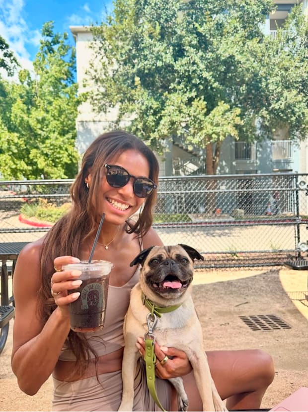 Gabby Thomas and Rico Thee Pug