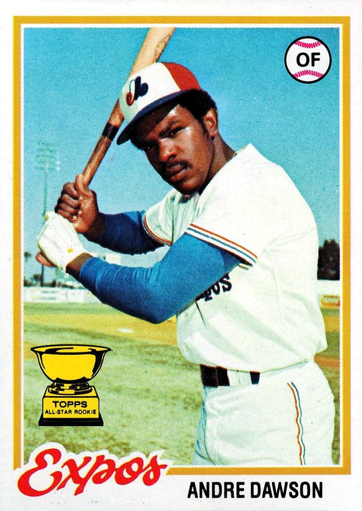 1978 Topps Andre Dawson All Star Rookie Cup card